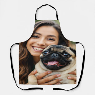 Add Pug Photo Personalize Customize Apron