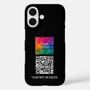 Add QR Code Upload Logo Trending Simple Template iPhone 16 Case