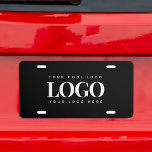 Add Rectangle Business Company Logo Professional License Plate<br><div class="desc">Promote your business with this cool license plate,  featuring custom logo & text. Easily add your own logo and info by clicking on the "personalize" option.</div>