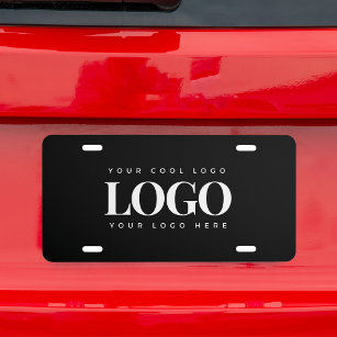 Add Rectangle Business Company Logo Professional License Plate