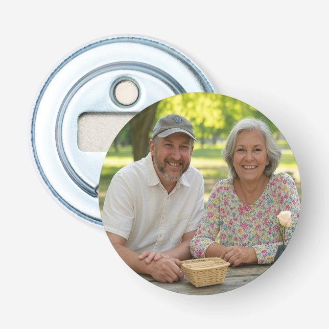 Add Retired Photo Customize Bottle Opener (Front)