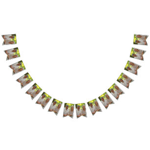 Add Retired Photo Customize Bunting Flags