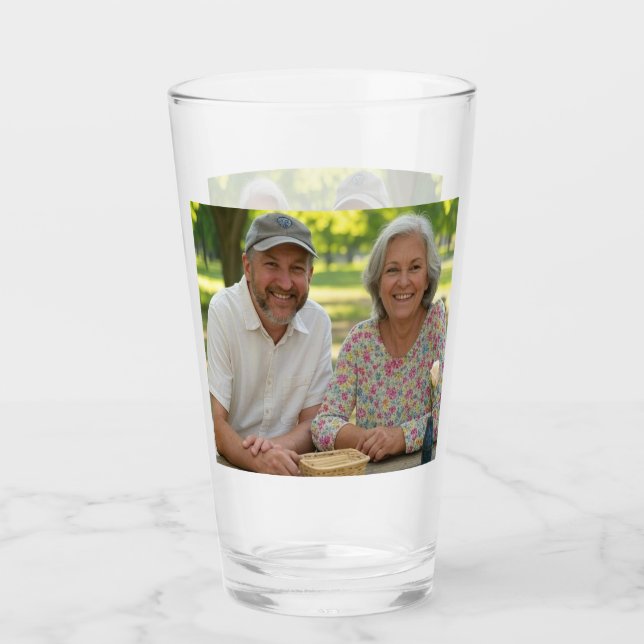 Add Retired Photo Customize Glass (Front)