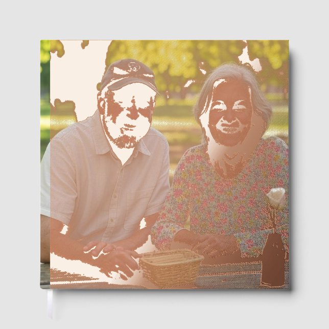 Add Retired Photo Customize Guest Book (Front)