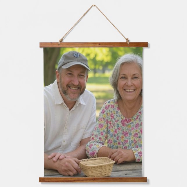 Add Retired Photo Customize Hanging Tapestry (Front)
