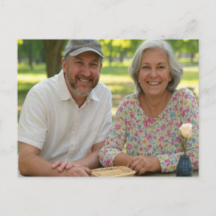 Add Retired Photo Customize Postcard