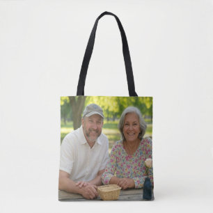 Add Retired Photo Customize Tote Bag