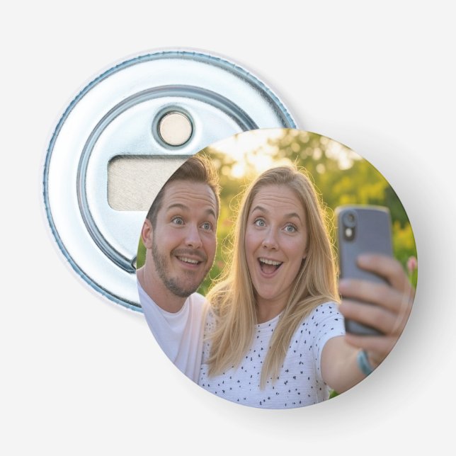 Add Selfie Customize Bottle Opener (Front)