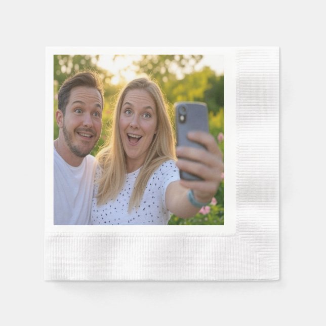 Add Selfie Customize Napkin (Front)