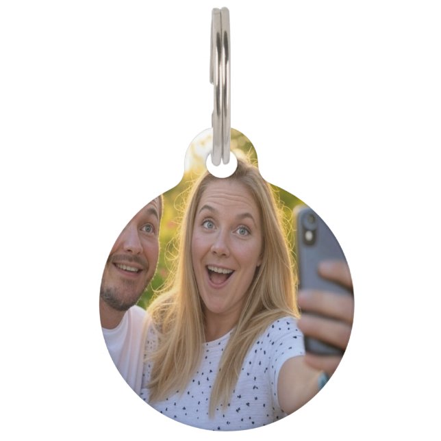Add Selfie Customize Pet Tag (Front)