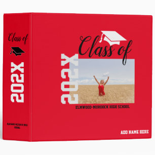 Add Senior Photo Customize Graduation Scrapbooking Binder