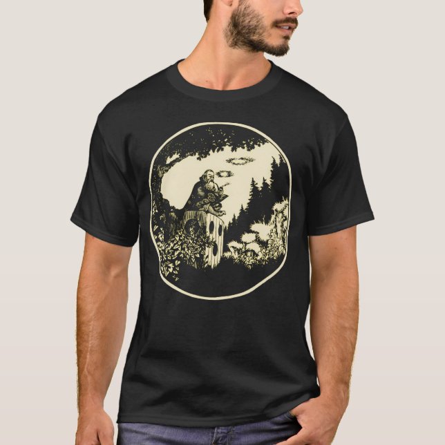 Add Smoking Wizard T-Shirt (Front)