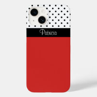 Add Some Personality With This Red Black White Dot
