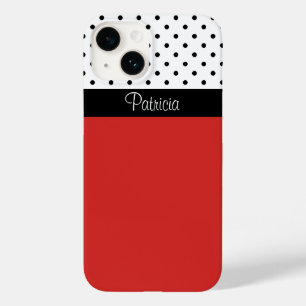 Add Some Personality With This Red Black White Dot Case-Mate iPhone 14 Case
