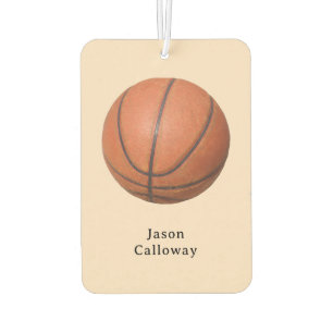 Add Team Name or Person's Name Basketball Air Freshener