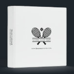Add Tennis Club Name Members Information Custom Binder<br><div class="desc">Add your club name and slogan or any text to create a unique binder for your sports club or business. Completely change the background colour or fonts by clicking the "Customize this" button. Other sizes available for your convenience. No minimum order quantity and no setup fee so you can order...</div>
