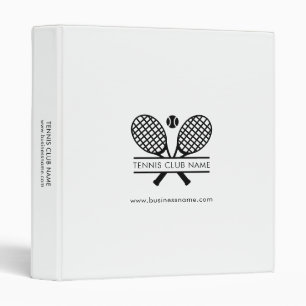 Add Tennis Club Name Members Information Custom Binder