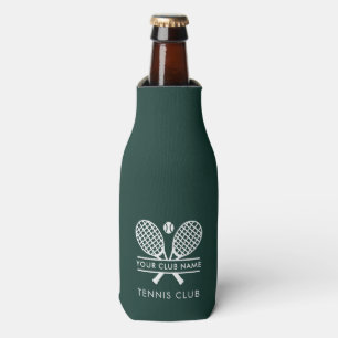 Add Tennis Club Name Team Colour Green Custom Bottle Cooler