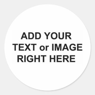 Add Text and Images To Personalize Gifts Classic Round Sticker
