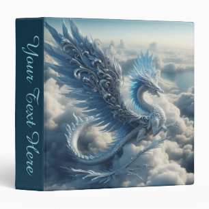 Add Text Dragon Surrounded by Clouds Binder