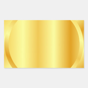 Add Text Monogram Elegant Metallic Gold Look Sticker