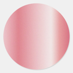 Add Text Monogram Name Logo Rose Gold Blank Classic Round Sticker