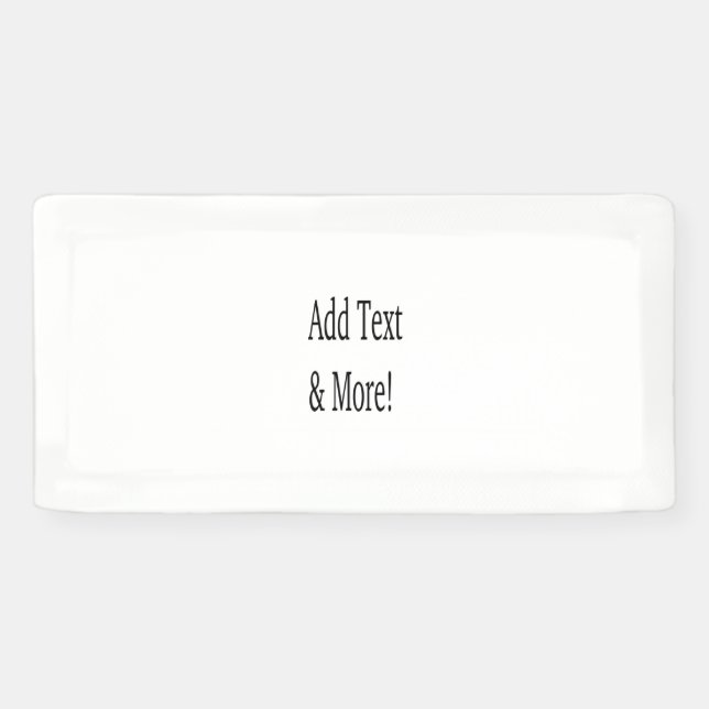 Add Text & More! Customize Your Own Personalized Banner (Horizontal)