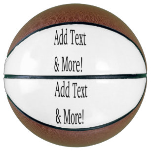Add Text & More! Customize Your Own Personalized Basketball