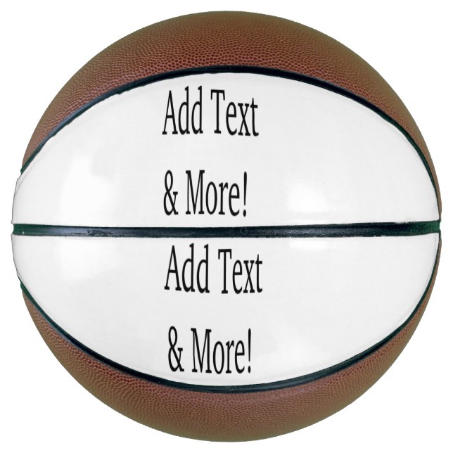 Add Text & More! Customize Your Own Personalized Basketball (Front)