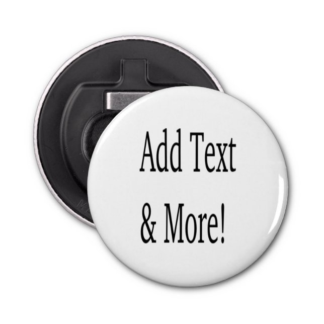 Add Text & More! Customize Your Own Personalized Bottle Opener (Front)