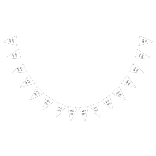 Add Text & More! Customize Your Own Personalized Bunting Flags (All)