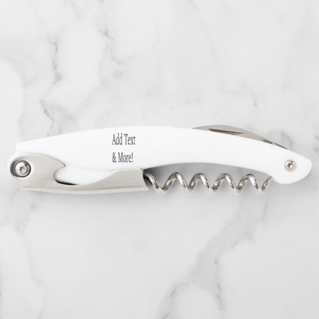 Add Text & More! Customize Your Own Personalized Corkscrew (Front)