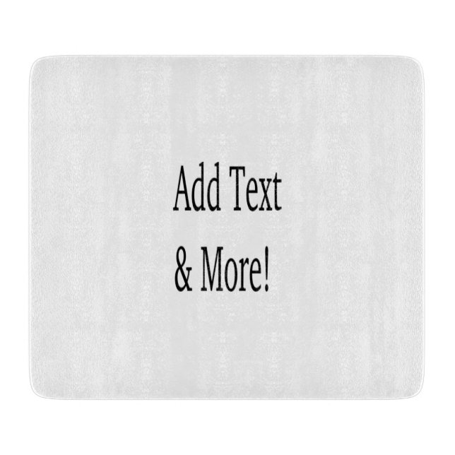 Add Text & More! Customize Your Own Personalized Cutting Board (Front)