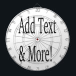 Add Text & More! Customize Your Own Personalized Dartboard<br><div class="desc">Customize with your own personalized designs,  quotes,  texts and more. Also choose from premade designs,  from many different categories as well.</div>