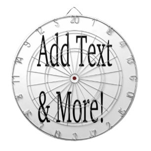 Add Text & More! Customize Your Own Personalized Dartboard