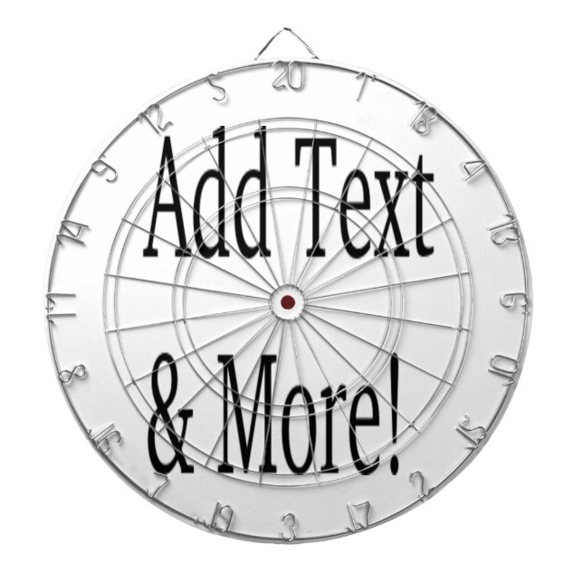 Add Text & More! Customize Your Own Personalized Dartboard (Front)