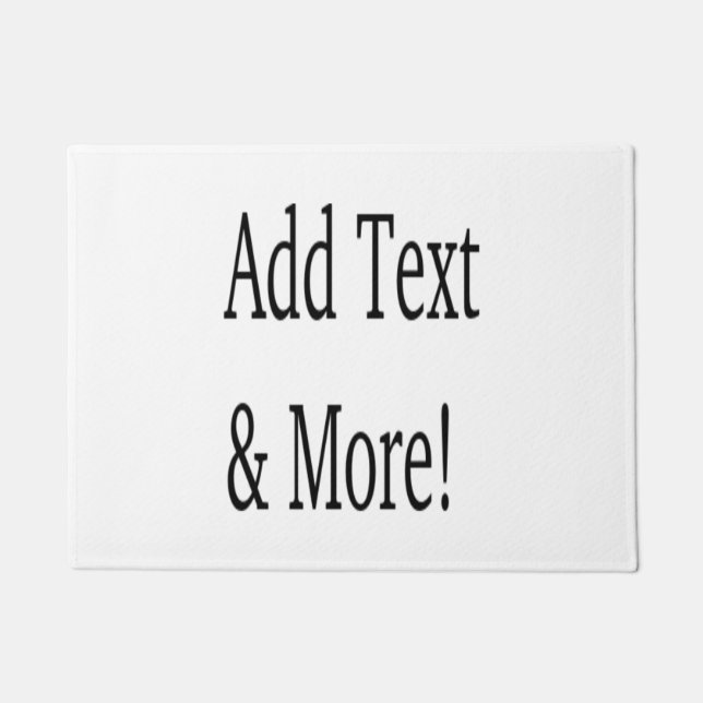 Add Text & More! Customize Your Own Personalized Doormat (Front)