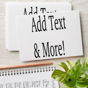 Add Text & More! Customize Your Own Personalized Envelope
