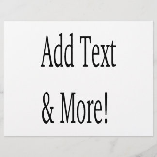 Add Text & More! Customize Your Own Personalized Flyer
