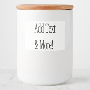 Add Text & More! Customize Your Own Personalized Food Label