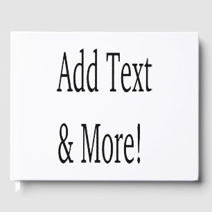 Add Text & More! Customize Your Own Personalized Guest Book