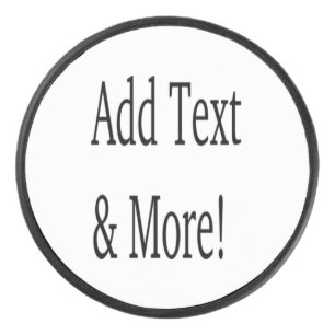 Add Text & More! Customize Your Own Personalized Hockey Puck