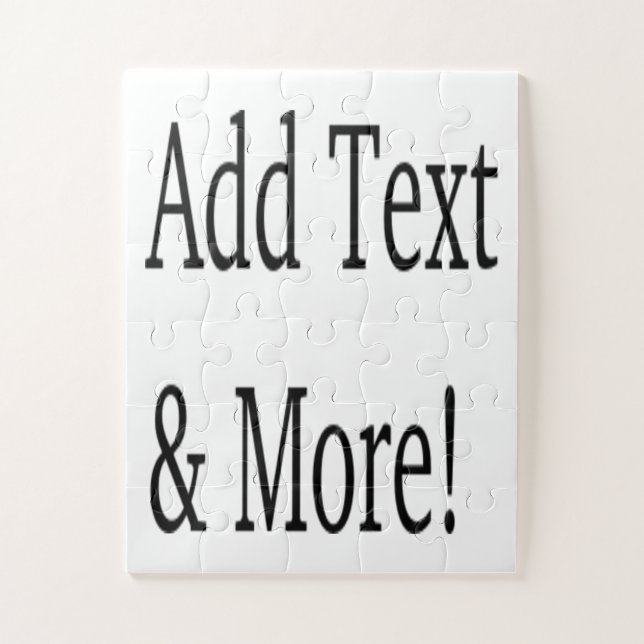 Add Text & More! Customize Your Own Personalized Jigsaw Puzzle (Vertical)