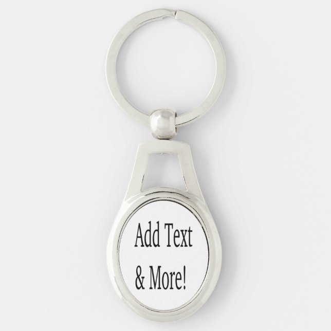 Add Text & More! Customize Your Own Personalized Keychain (Front)