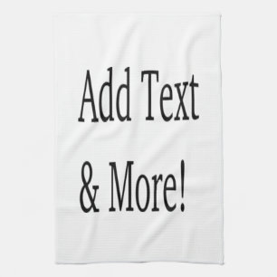Add Text & More! Customize Your Own Personalized Kitchen Towel
