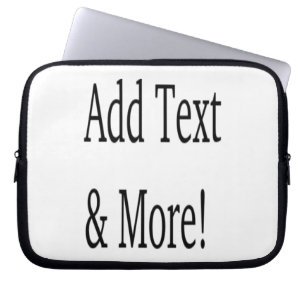 Add Text & More! Customize Your Own Personalized Laptop Sleeve