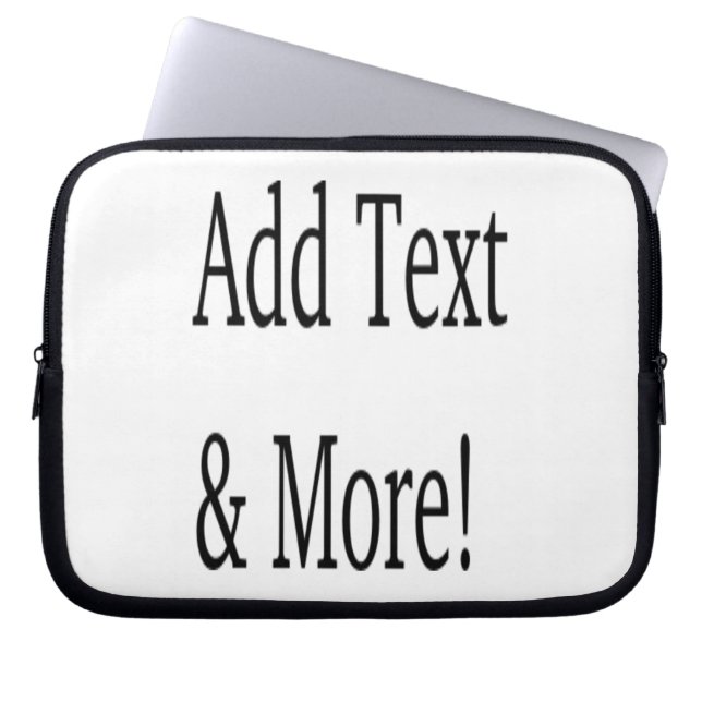 Add Text & More! Customize Your Own Personalized Laptop Sleeve (Front)