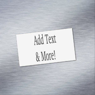Add Text & More! Customize Your Own Personalized Magnetic Business Card