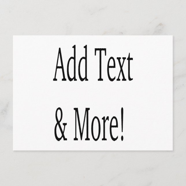 Add Text & More! Customize Your Own Personalized Menu (Front)