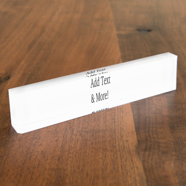 Add Text & More! Customize Your Own Personalized Nameplate (Side)